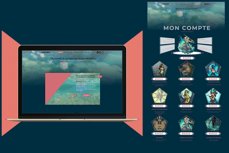 Seascape propose aussi une gamification grand public