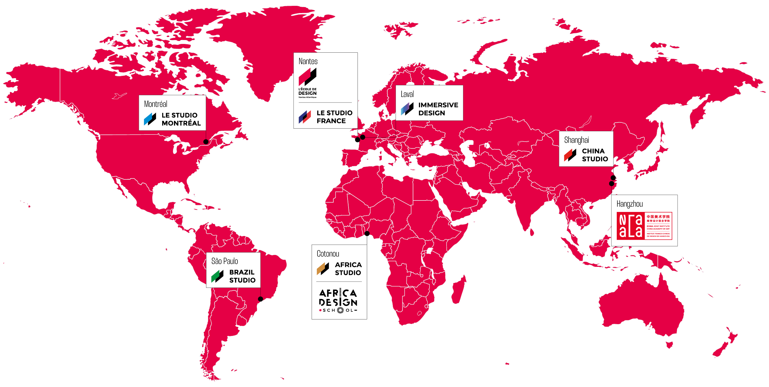 carte implantations
