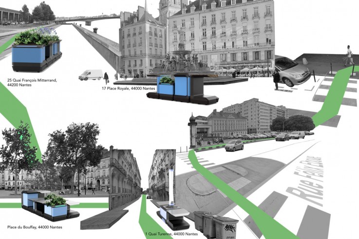 Du mobilier urbain modulaire disséminé dans la ville