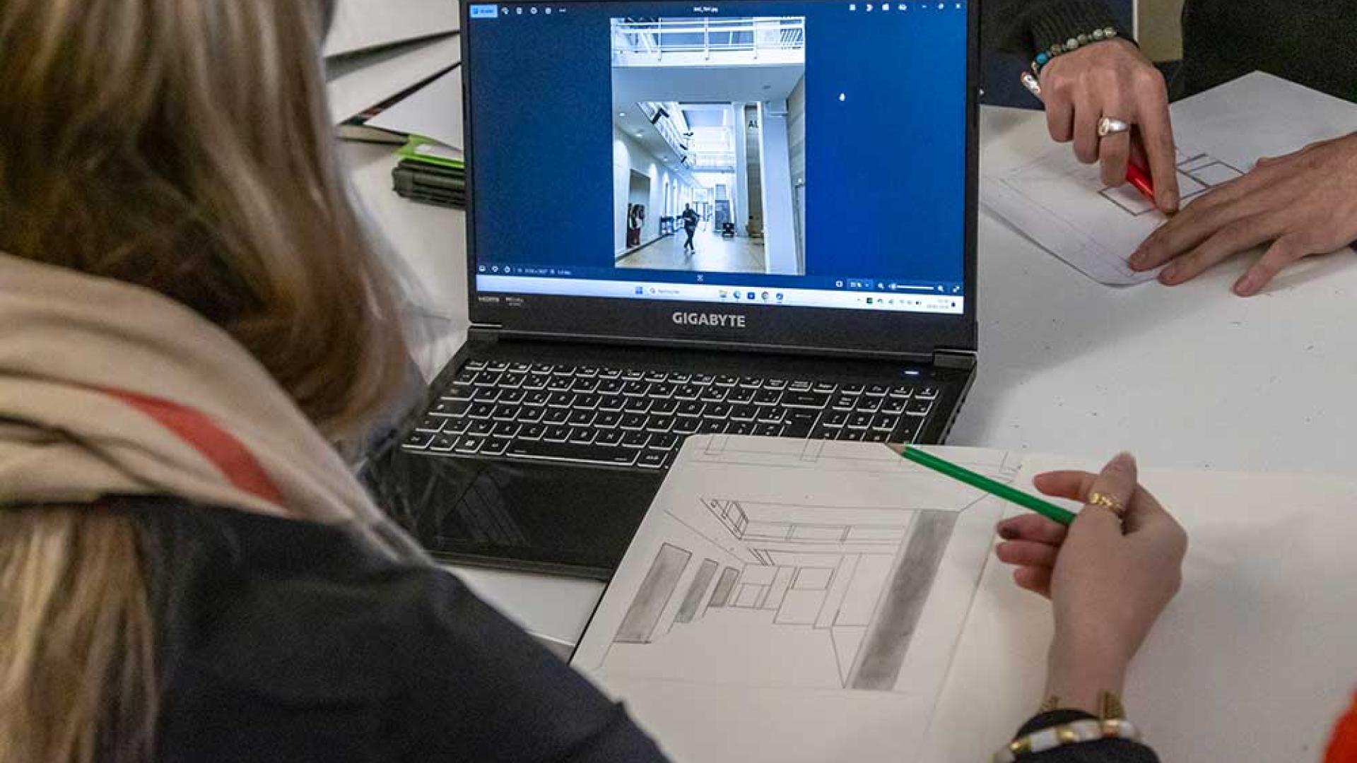 design immersif maquette espace