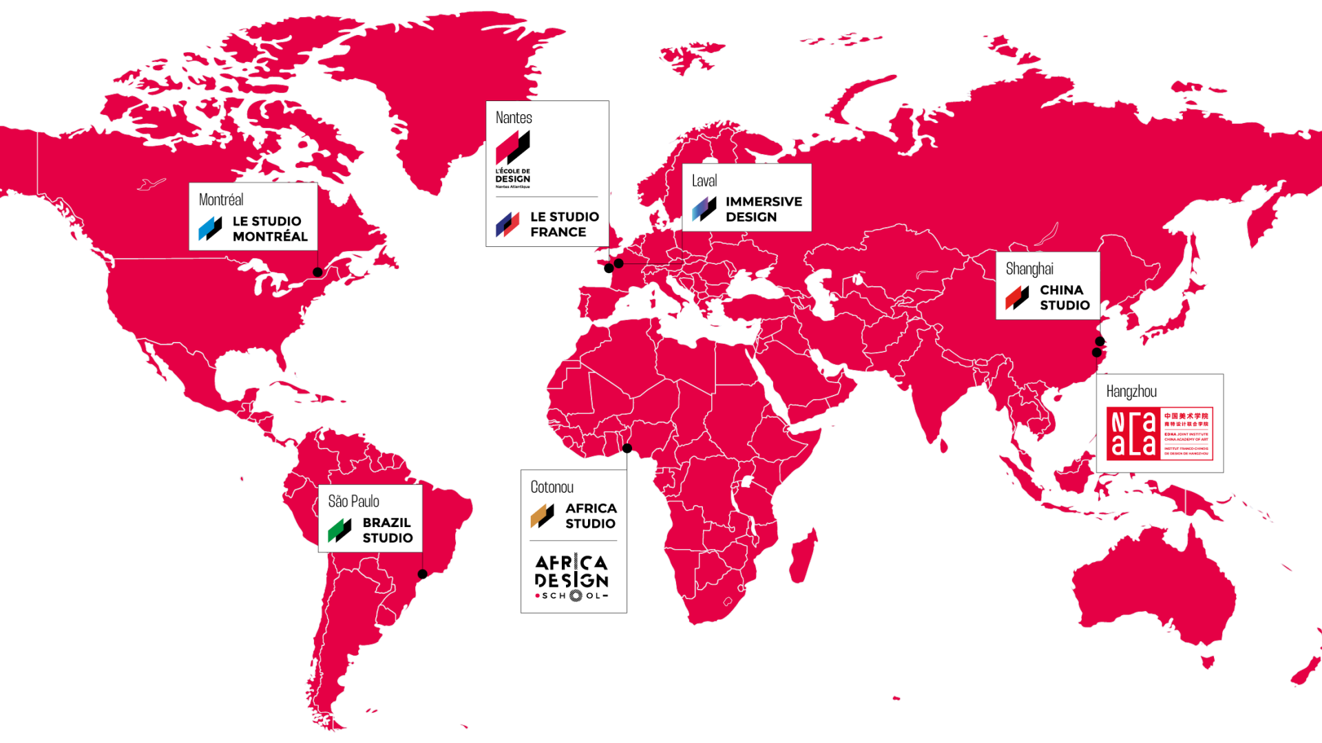 carte implantations