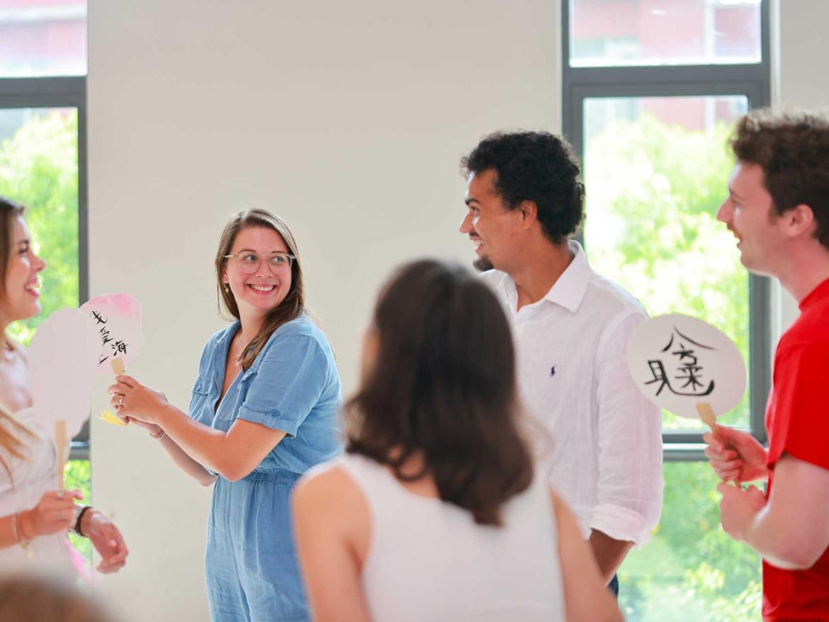Calligraphy classes for China Studio students