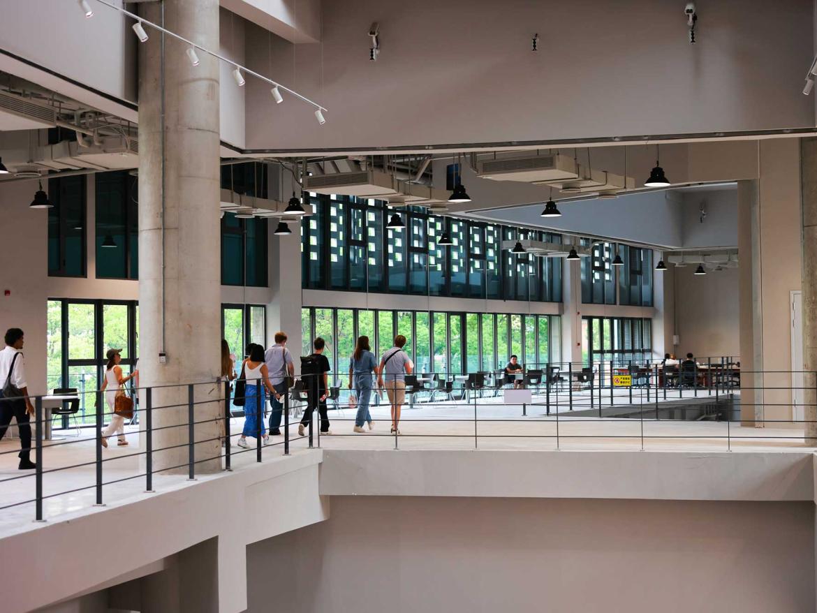 The China Studio is integrated into the Shanghai University campus, within the Shanghai Academy of Fine Arts building.